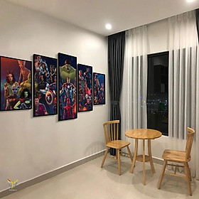 Mua COMBO 5 tranh canvas treo tường CÓ VIỀN chủ đề MARVEL - ERGOHOME