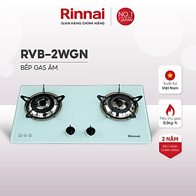 Mua Bếp gas âm Rinnai RVB-2WGN mặt bếp kính và kiềng bếp men - Hàng chính hãng.