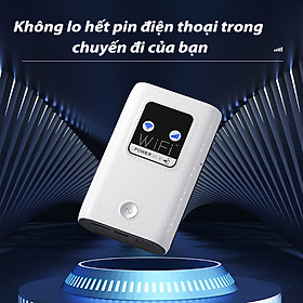 Mua Bộ Phát Wifi 4G Lte Cat4 MF905C Pro – Kiêm Pin Dự Phòng 6000mAh – Màn LCD Và LED -Tốc Độ 150Mbps – Kết nối 10 thiết bị