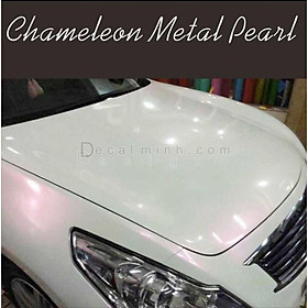 Decal dán xe chuyển sắc màu Ngọc Trai Trắng (White Pearl) 150x100cm