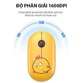 Mua Chuột Tĩnh Âm Không Dây Robot M230 1600 DPI / 2.4Ghz Họa Tiết Hoạt Hình Dễ Thương - Hàng Chính Hãng - HIình Chick