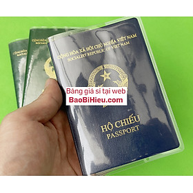 Vỏ Bọc Hộ Chiếu (Passport) Trong Suốt Có Khe Kẹp Vé Thẻ ATM Bền Bỉ Tiện Dụng