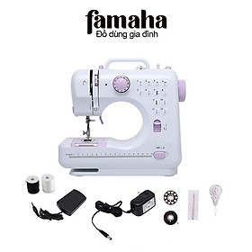 Mua Máy May Mini Gia Đình UFR 705 - Máy Khâu Mini Gia Đình 12 Đường May  Có Vắt Sổ  May Được Vải Thun Kèm Chân Vịt FAMAHA