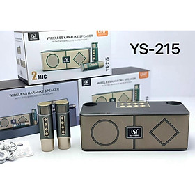 Mua LOA KARAOKE BLUETOOTH YS-215   KÈM 2 MIC KHÔNG DÂY   CỰC HAY