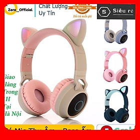 Mua Mẫu Mới 2021 Tai Nghe Mèo Bluetooth  Headphone Dễ Thương Có Mic  Pin Khủng 400mAh BH12T (PD135175)