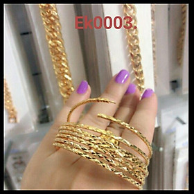 Vòng ximen 7 chiếc mạ vàng 18k