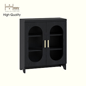 Mua HAPPY FURNITURE   Tủ lưu trữ 2 cửa kính - CHEVY  TLT_047   70cm x 30cm x 82cm DxRxC