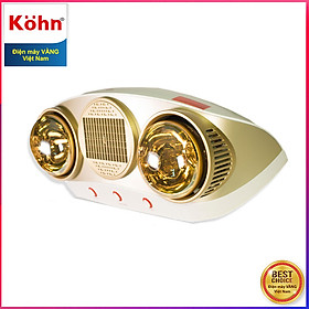 Hình ảnh Đèn sưởi nhà tắm 2 Bóng Braun Kohn KU02PG, có quạt - Hàng Chính Hãng