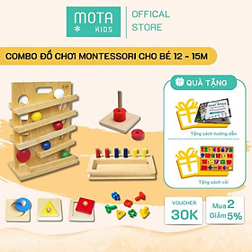 Nguyên bộ 7 món đồ chơi cho bé 12-15M Montessori Mota rèn luyện vận động - phát triển trí tuệ - Hàng chính hãng