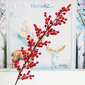 Mua Cành đào đông đỏ giả trang trí Tết đẹp  cao cấp PICHY 110cm mã AZHOA002