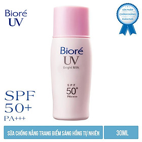 Sữa Chống Nắng Sáng Hồng Tự Nhiên Biore (30ml)