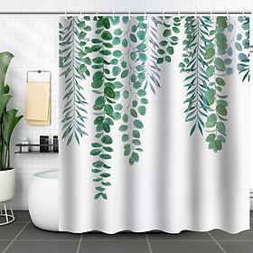 Mua Rèm nhà tắm Vải chống nước in họa tiết Dây Lá