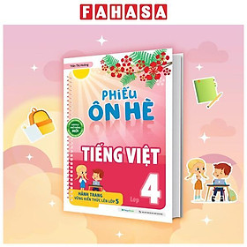 Sách - Phiếu Ôn Hè Tiếng Việt Lớp 4