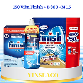 Túi 60 viên rửa chén Finish Quantum Dishwasher Tablets PTT025459 - viên rửa bát finish 60V hương táo nhập khẩu ba lan