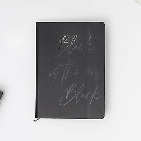 Hình ảnh Số tay A5 trơn Đen Crabit 130GSM - Sổ bìa cứng ghi chép, làm bullet journal - Số Black is the new black