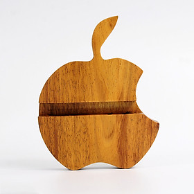 Đế dựng dành cho điện thoại, máy tính bảng hình quả táo bằng gỗ