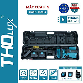 Mua Máy cưa xích pin Tholux M-8814 1200W  Chiều dài lam 12inch  pin 10cell