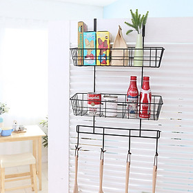GIÁ MÓC ĐA NĂNG 2 TẦNG TREO CỬA (HOOK RACK 2-TIER BLACK)