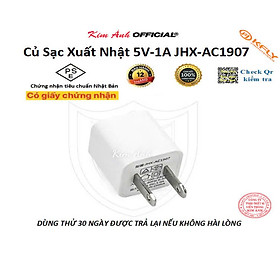 Mua Củ sạc xuất Nhật KFLY (JHX-AC1907) 1A  chứng nhận PSE tiêu chuẩn Nhật Bản  dùng thử 30 ngày hàng chính hãng