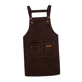 Cooking Kitchen Bib Apron with Two Front Pockets for Gardening BBQ Painting