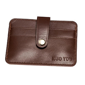 Mens Luxury Quality Suede Real Leather Credit Card ID Holder Wallet Purse Gift for Him