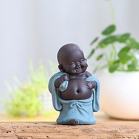 Mua Tượng Chú Tiểu Bình An Hoan Lạc Gốm Cát_ Hàng Chính Hãng
