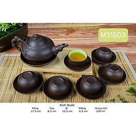 Mua Bộ ấm trà Sa tử Bát Tràng.