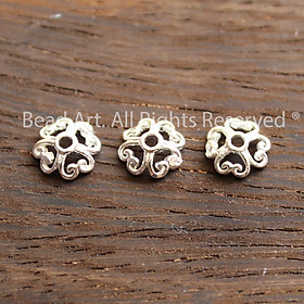 [1 Cái] 7.5MM Charm Úp, Charm Ốp Hạt Bạc 925, Phụ Kiện Phối Vòng Tay, Chuỗi Hạt, Trang Sức Phong Thuỷ - Bead Art