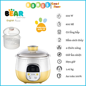 Mua Nồi Lẩu Nướng Đa Năng BEAR DHG-C40W2  Có Kèm Khay Hấp Dung Tích 4 Lít  Công Suất 1500 W - Hàng Chính Hãng