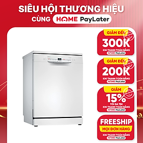 Máy Rửa Chén Độc Lập Bosch HMH.SMS2IVW01P (Series 2) - 12 Bộ - 6 Chương Trình Rửa - Hàng Chính Hãng