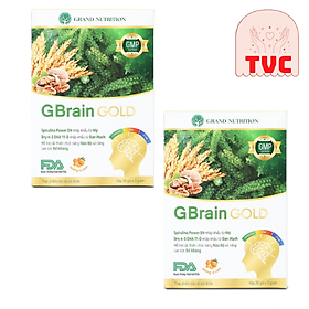 Mua Combo 2 Hộp Cốm G-BAIN GOLD  Hỗ Trợ Bổ Não Gấp 3 Lần G-Brain  Tăng Hấp Thu Vị Cam Thơm Ngon Dễ Uống