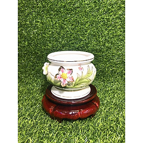 Mua Bộ Sứ Thờ Cúng Sen Nổi Màu Xanh Lá Cao Cấp SUO XL