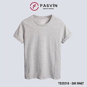  Áo thun nam Fasvin TS20218.HN ngắn tay không cổ vải cotton