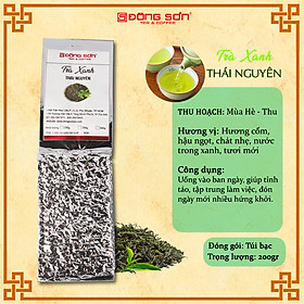 Hình ảnh Trà Xanh [ Thái Nguyên ] nguyên chất, Gói 200g - Hương cốm mới, chát dịu nhẹ - Đông Sơn