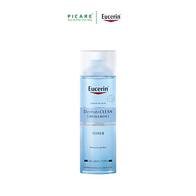 Nước Hoa Hồng Eucerin DermatoCLEAN Hyaluron Toner cho Mọi Loại Da 200 ml