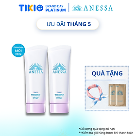 Bộ đôi Kem chống nắng dạng gel dưỡng sáng nâng tông & hiệu chỉnh sắc da (Anessa Brightening Gel 90g x2)