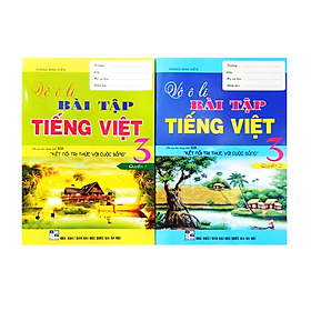 Sách - Combo Vở Ô Li Bài Tập Tiếng Việt 3 - Quyển 1 + 2 ( Kết Nối Tri Thức Với Cuộc Sống )