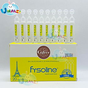 Fysoline - Nước muối sinh lý Kháng khuẩn Pháp - Hỗ trợ nghẹt mũi, viêm mũi, sổ mũi