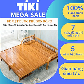 [FREESHIP + VOUCHER] Giường Sofa Tre, Ghế Sofa Tre 2 Trong 1 Gấp Gọn Nguyên Liệu 100% Tre Già Tự Nhiên Chọn Lọc An Toàn Thân Thiện