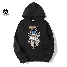 Áo Hoodie KOREA Nữ Nam Khoác Nỉ Form Rộng Kiểu Sweater Unisex In Hình Phi hành gia