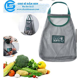 Mua Túi lưới đựng hành tỏi rau củ quả treo tường chống ẩm thoáng khí cho nhà bếp G286-TuiLuoiTreoTuong