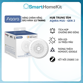 Aqara Hub M1S HM1S-G02 Gen 2 Trung tâm Zigbee 3.0 Bộ điều khiển trung tâm Apple HomeKit - Tích hợp chuông báo và đèn - Hàng Quốc Tế Chính Hãng