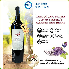 Rượu Vang Đỏ Cape Barren Old Vine Reserve McLaren Vale Shiraz 750ml 14,5% - Úc - Hàng Chính Hãng