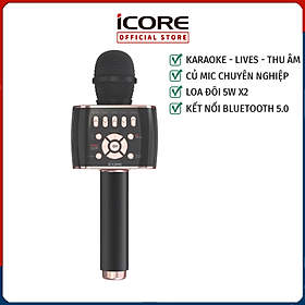 Mua Micro Karaoke kèm loa bluetooth iCore M99-PRO - Hàng chính hãng