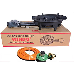 Mua Bếp gas công nghiệp lửa lớn Windo  - Tặng bộ van dây (đầu đốt gang đúc nguyên khối  3 vòng lửa) - Hàng Chính Hãng