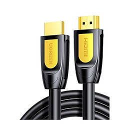 Ugreen 80837 0.5M 4K60Hz Màu Vàng Đen Cáp tín hiệu HDMI 2.0 HÀng chính hãng