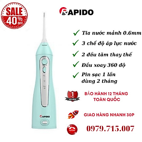 Mua Tăm nước cầm tay Rapido RWG150- Chính hãng Rapido ( Pin  sạc điện )