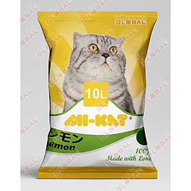 Cát Vệ Sinh Cho Mèo - CÁT NHẬT MIKAT (tên cũ cát MIN)  Khử Mùi, Vón Cục 8L