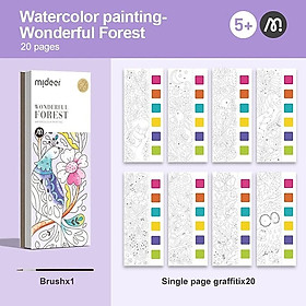 Đồ Chơi Tô Màu Nước Mideer Watercolour Painting - Wonderful forest