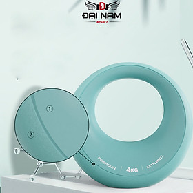 Tạ Bình Vôi,Tạ Ấm Hình Mặt Trăng 25LB (11,25kg) Lõi Thép Nguyên Khối Bọc Cao Su Dẻo Đại Nam Sport